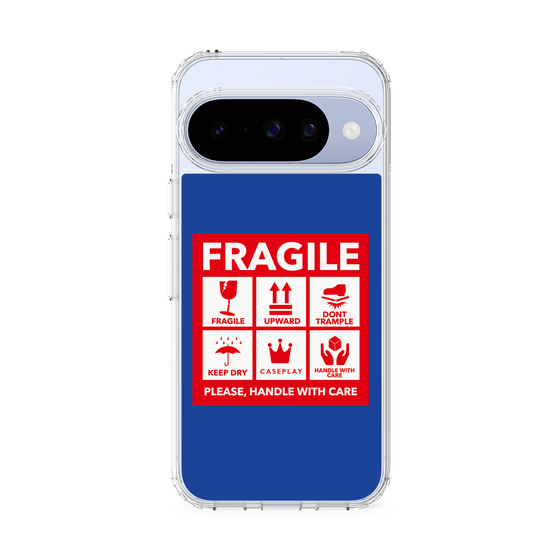 Slim Protection Case［ FRAGILE Sticker - Blue ］