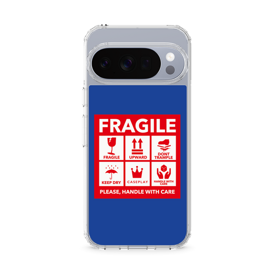 Slim Protection Case［ FRAGILE Sticker - Blue ］