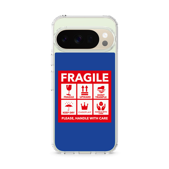Slim Protection Case［ FRAGILE Sticker - Blue ］
