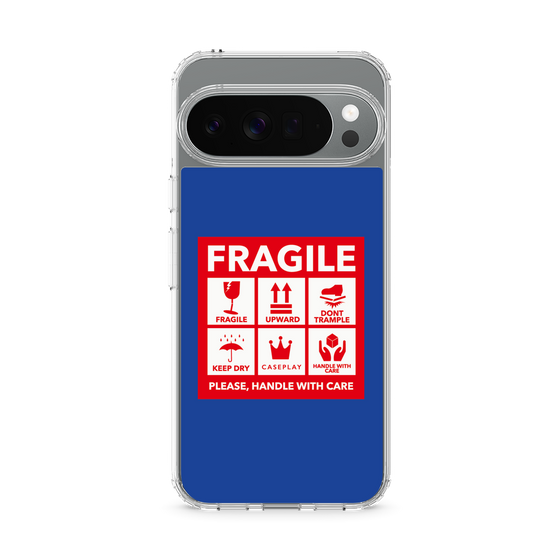 Slim Protection Case［ FRAGILE Sticker - Blue ］