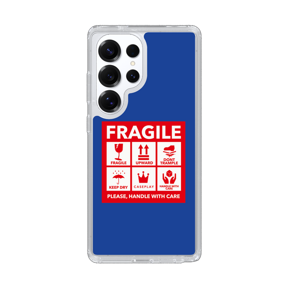 Slim Protection Case［ FRAGILE Sticker - Blue ］