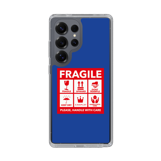 Slim Protection Case［ FRAGILE Sticker - Blue ］