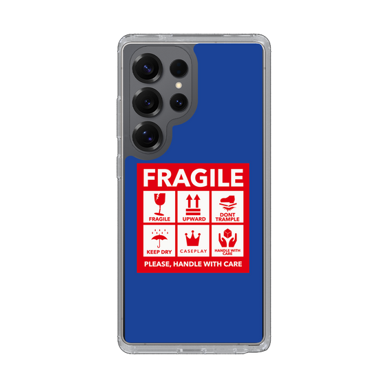 Slim Protection Case［ FRAGILE Sticker - Blue ］