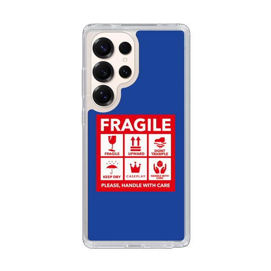 Slim Protection Case［ FRAGILE Sticker - Blue ］