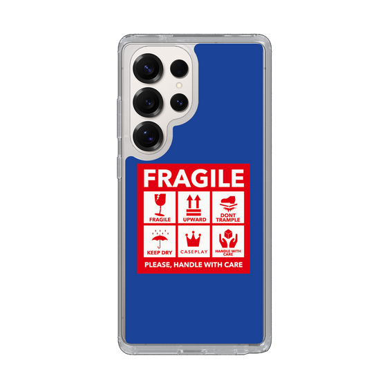 Slim Protection Case［ FRAGILE Sticker - Blue ］