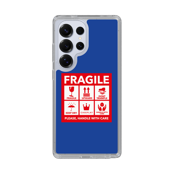 Slim Protection Case［ FRAGILE Sticker - Blue ］