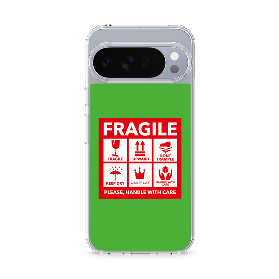 Slim Protection Case［ FRAGILE Sticker - Green ］