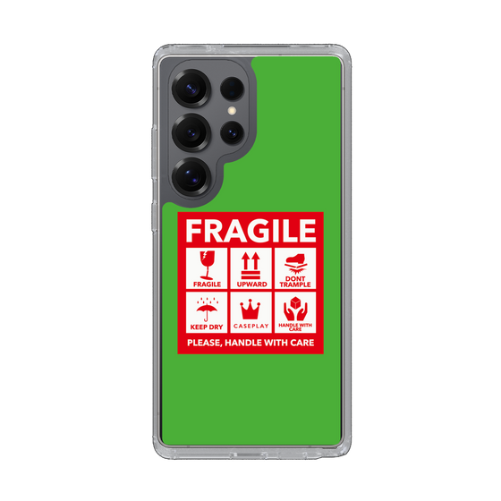 Slim Protection Case［ FRAGILE Sticker - Green ］