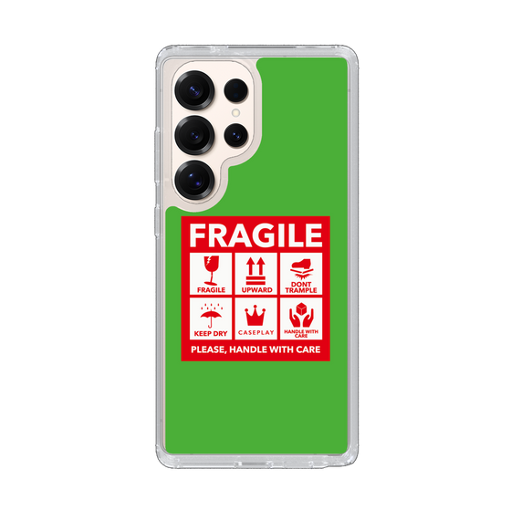 Slim Protection Case［ FRAGILE Sticker - Green ］