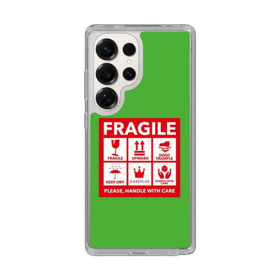 Slim Protection Case［ FRAGILE Sticker - Green ］