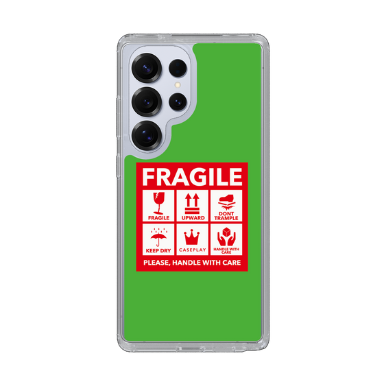 Slim Protection Case［ FRAGILE Sticker - Green ］
