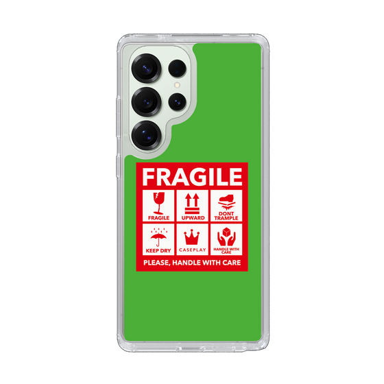 Slim Protection Case［ FRAGILE Sticker - Green ］