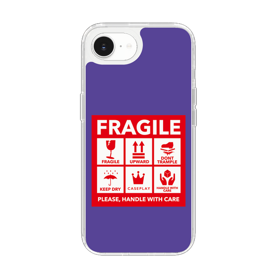 Slim Protection Case［ FRAGILE Sticker - Purple ］