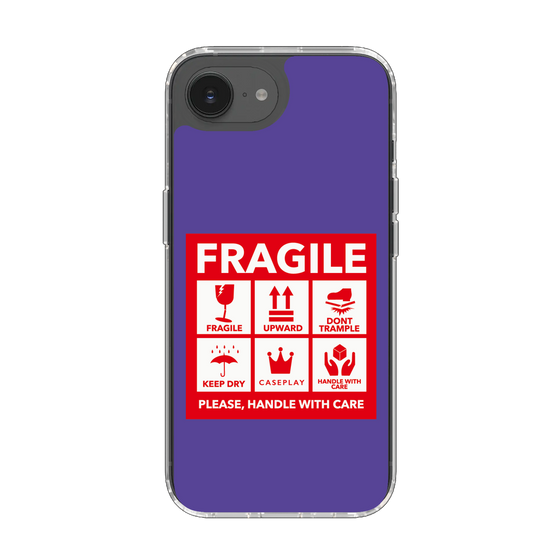 Slim Protection Case［ FRAGILE Sticker - Purple ］