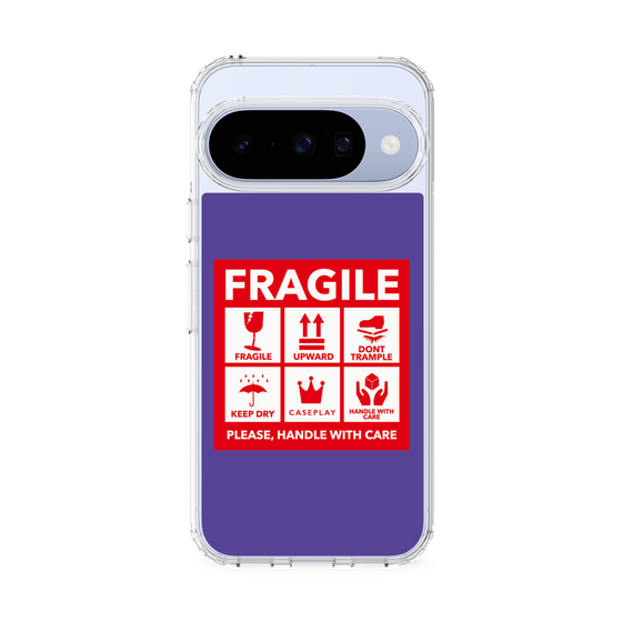 Slim Protection Case［ FRAGILE Sticker - Purple ］