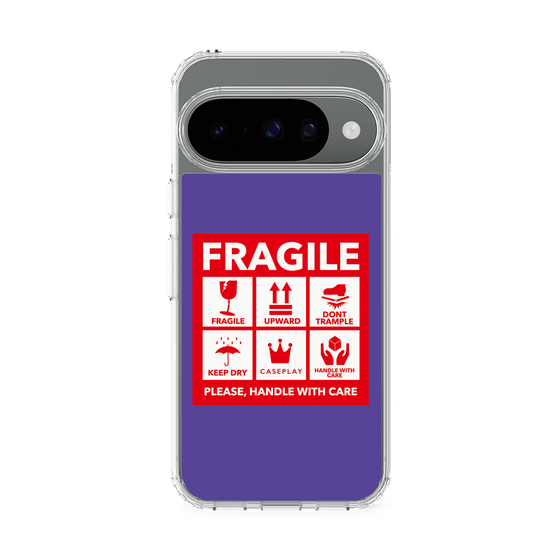Slim Protection Case［ FRAGILE Sticker - Purple ］