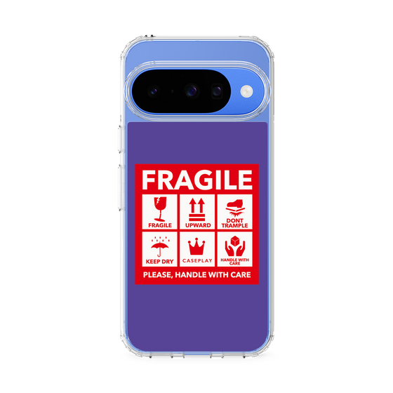 Slim Protection Case［ FRAGILE Sticker - Purple ］
