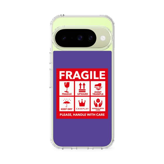 Slim Protection Case［ FRAGILE Sticker - Purple ］