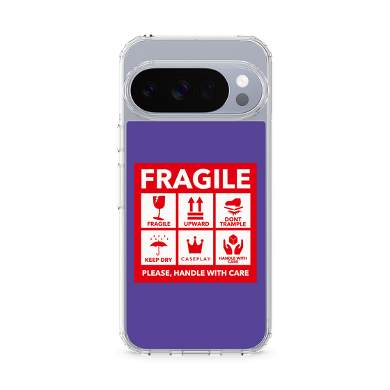 Slim Protection Case［ FRAGILE Sticker - Purple ］