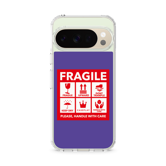 Slim Protection Case［ FRAGILE Sticker - Purple ］