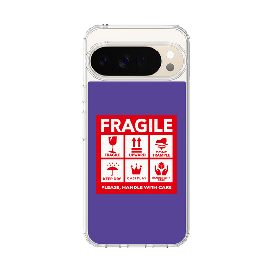 Slim Protection Case［ FRAGILE Sticker - Purple ］
