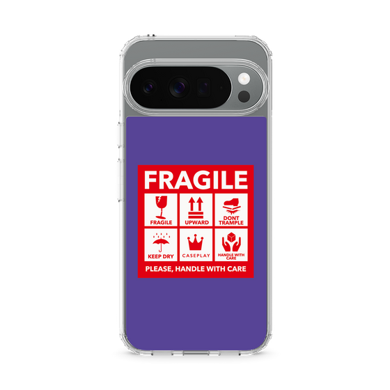 Slim Protection Case［ FRAGILE Sticker - Purple ］