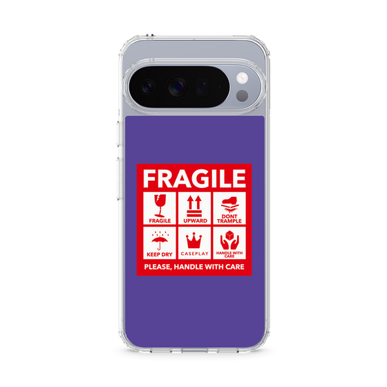 Slim Protection Case［ FRAGILE Sticker - Purple ］