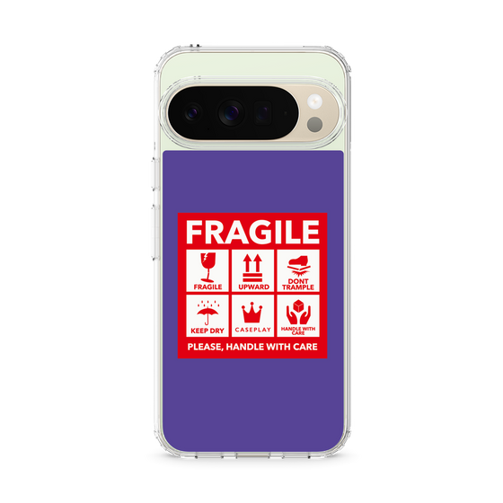Slim Protection Case［ FRAGILE Sticker - Purple ］