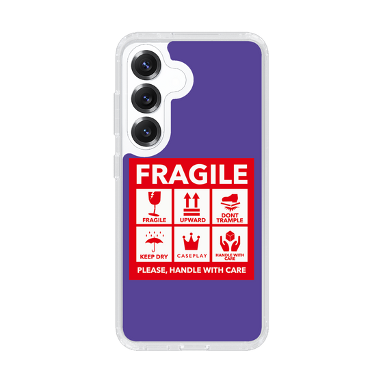 Slim Protection Case［ FRAGILE Sticker - Purple ］