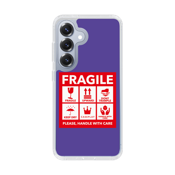 Slim Protection Case［ FRAGILE Sticker - Purple ］