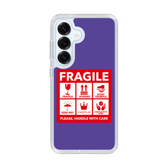 Slim Protection Case［ FRAGILE Sticker - Purple ］