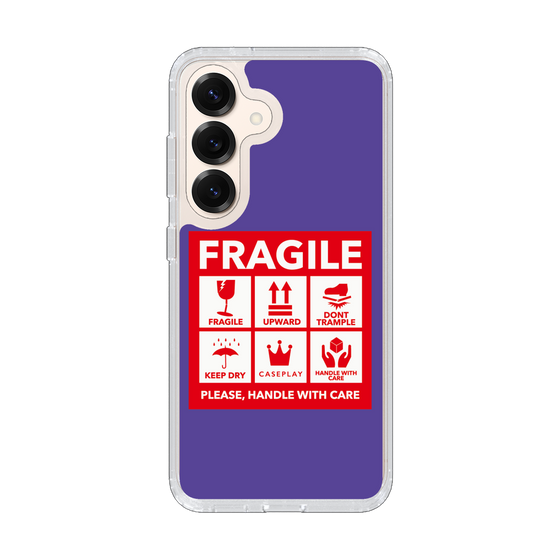 Slim Protection Case［ FRAGILE Sticker - Purple ］