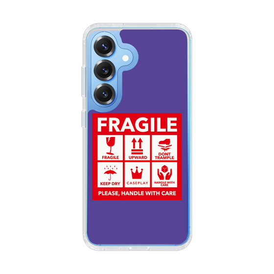 Slim Protection Case［ FRAGILE Sticker - Purple ］