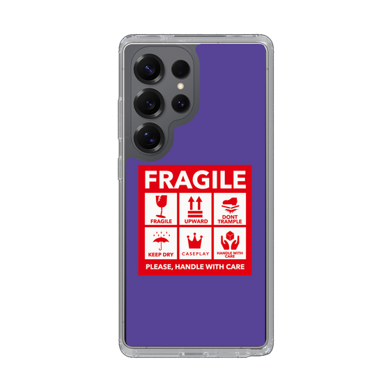 Slim Protection Case［ FRAGILE Sticker - Purple ］