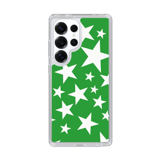 Slim Protection Case［ Stars - Green ］