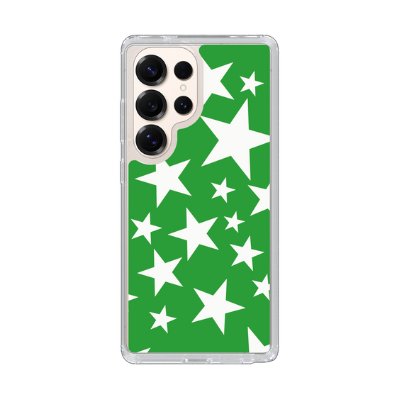 Slim Protection Case［ Stars - Green ］