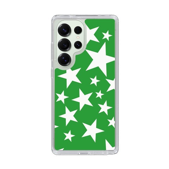Slim Protection Case［ Stars - Green ］