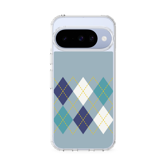 Slim Protection Case［ Nordic Argyle - Blue ］