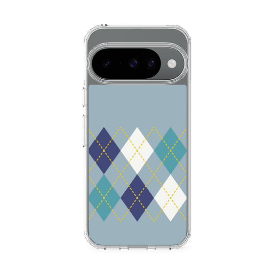 Slim Protection Case［ Nordic Argyle - Blue ］