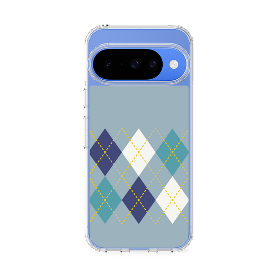 Slim Protection Case［ Nordic Argyle - Blue ］