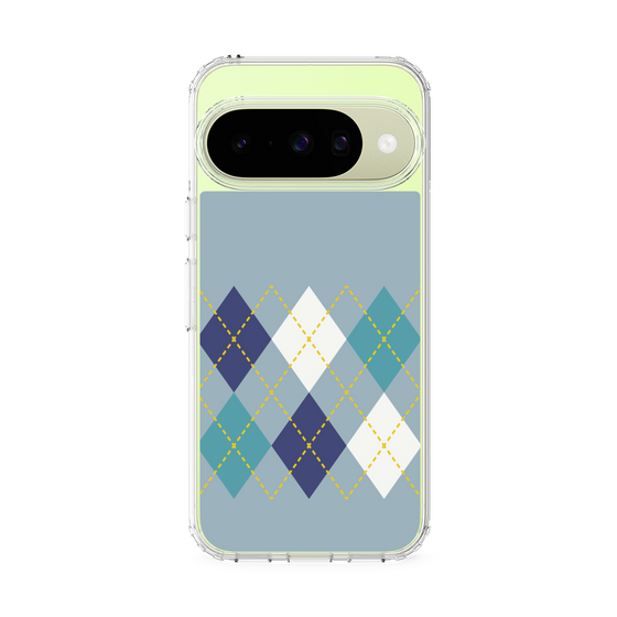 Slim Protection Case［ Nordic Argyle - Blue ］