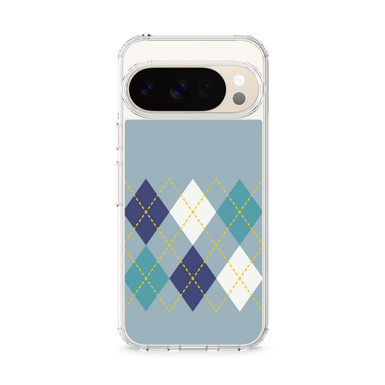 Slim Protection Case［ Nordic Argyle - Blue ］