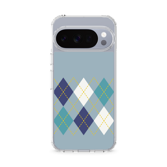 Slim Protection Case［ Nordic Argyle - Blue ］