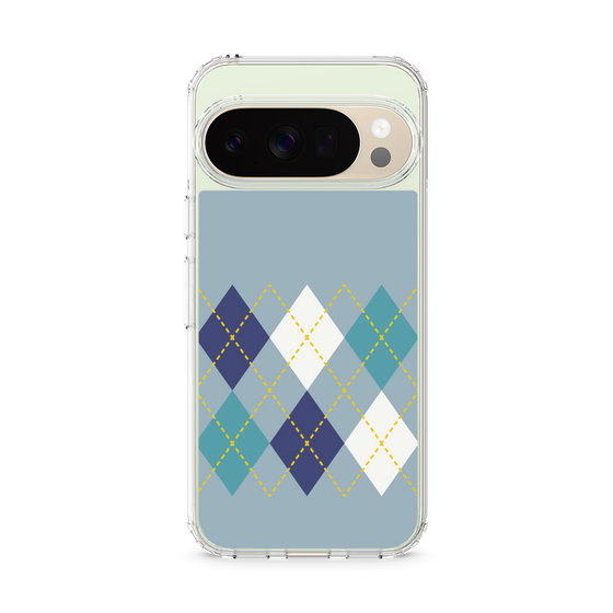 Slim Protection Case［ Nordic Argyle - Blue ］