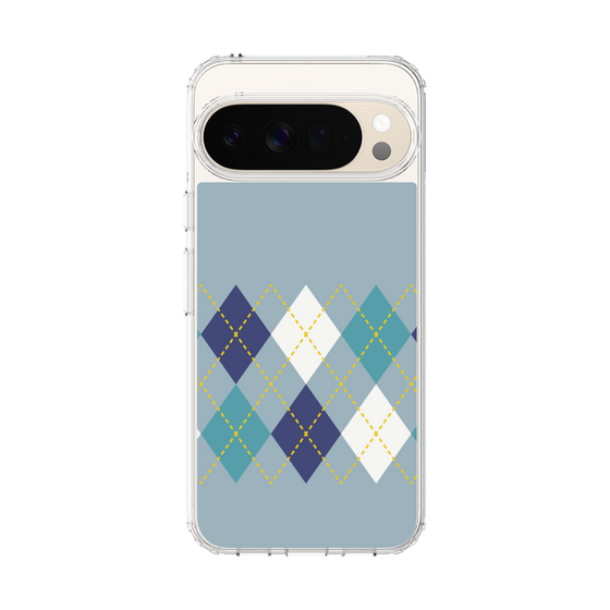 Slim Protection Case［ Nordic Argyle - Blue ］