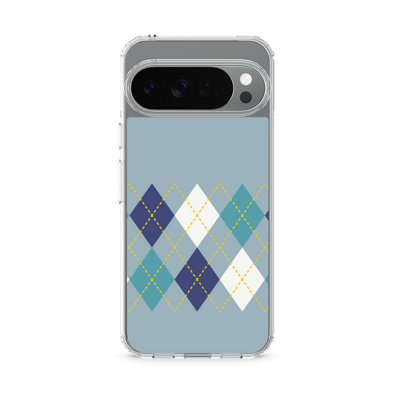 Slim Protection Case［ Nordic Argyle - Blue ］