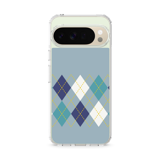 Slim Protection Case［ Nordic Argyle - Blue ］