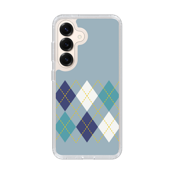Slim Protection Case［ Nordic Argyle - Blue ］