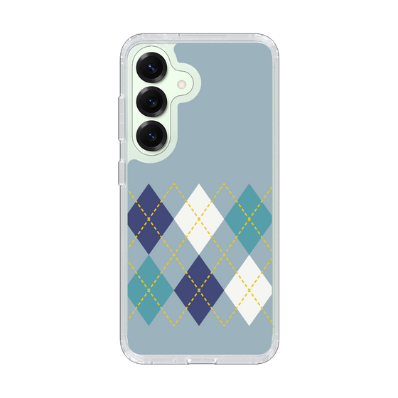 Slim Protection Case［ Nordic Argyle - Blue ］
