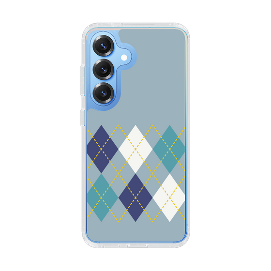Slim Protection Case［ Nordic Argyle - Blue ］